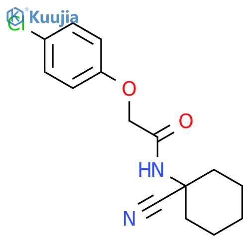 Acetamide, 2-(4-chlorophenoxy)-N-(1-cyanocyclohexyl)- structure