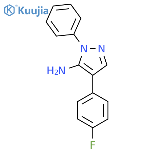 4-(4-Fluorophenyl)-1-phenyl-1H-pyrazol-5-amine structure