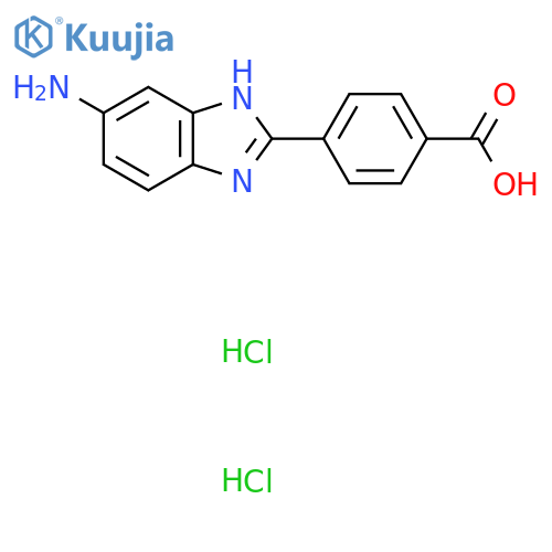 4-(6-Amino-1H-benzimidazol-2-yl)benzoic acid dihydrochloride structure