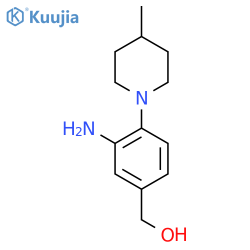 (3-Amino-4-(4-methylpiperidin-1-yl)phenyl)methanol structure