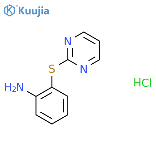 2-(pyrimidin-2-ylsulfanyl)aniline hydrochloride structure