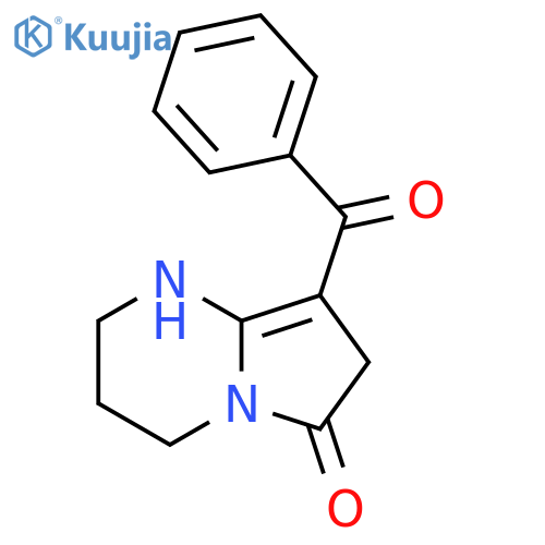 Pyrrolo[1,2-a]pyrimidin-6(2H)-one, 8-benzoyl-1,3,4,7-tetrahydro- structure