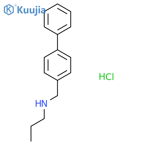 [(4-Phenylphenyl)methyl](propyl)amine hydrochloride structure