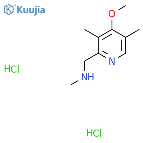[(4-Methoxy-3,5-dimethylpyridin-2-YL)methyl]-methylamine dihydrochloride structure