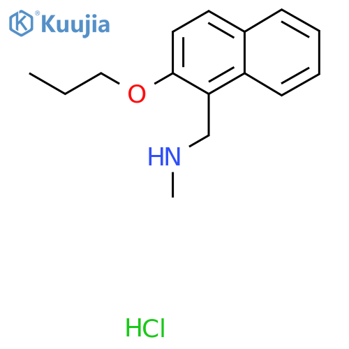 methyl(2-propoxynaphthalen-1-yl)methylamine hydrochloride structure