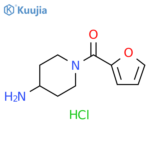 (4-Aminopiperidin-1-yl)(furan-2-yl)methanone Hydrochloride structure