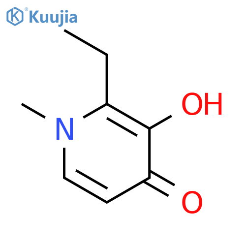 4(1H)-Pyridinone,2-ethyl-3-hydroxy-1-methyl- structure