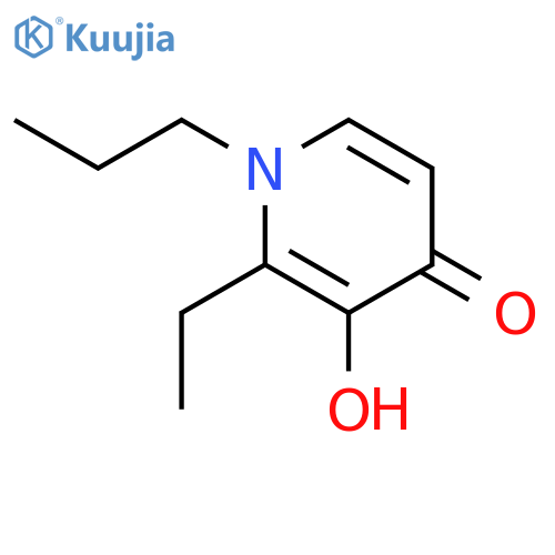 4(1H)-Pyridinone,2-ethyl-3-hydroxy-1-propyl- structure