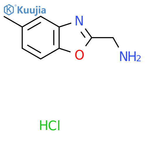 (5-Methyl-1,3-benzoxazol-2-yl)methylamine hydrochloride structure