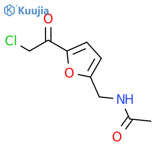 N-[[5-(2-chloroacetyl)furan-2-yl]methyl]acetamide structure