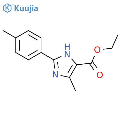 Ethyl 4-methyl-2-(p-tolyl)-1H-imidazole-5-carboxylate structure