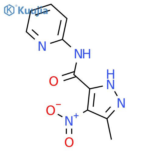 5-methyl-4-nitro-N-pyridin-2-yl-1H-pyrazole-3-carboxamide structure