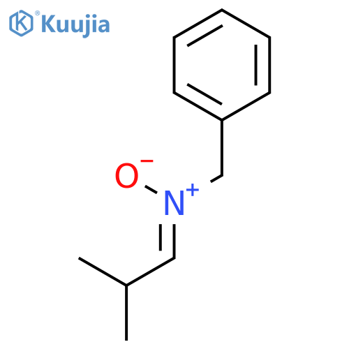 Benzenemethanamine, N-(2-methylpropylidene)-, N-oxide structure