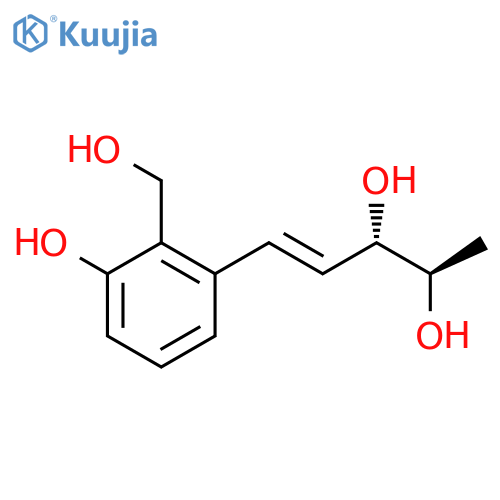 4-Pentene-2,3-diol,5-[3-hydroxy-2-(hydroxymethyl)phenyl]-, (2R,3S,4E)-rel- structure