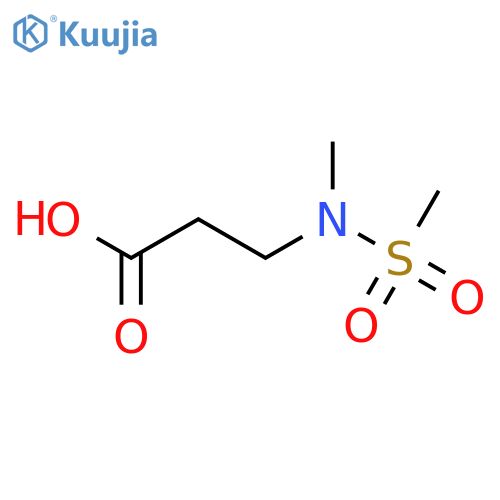 N-Methyl-N-(methylsulfonyl)-β-alanine structure