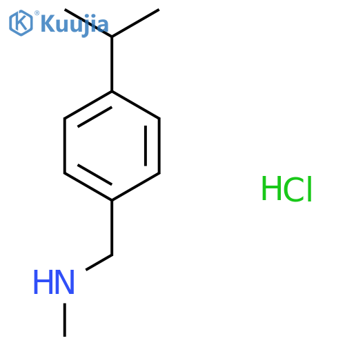 methyl({4-(propan-2-yl)phenylmethyl})amine hydrochloride structure