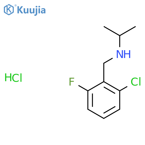 [(2-Chloro-6-fluorophenyl)methyl](propan-2-yl)amine hydrochloride structure