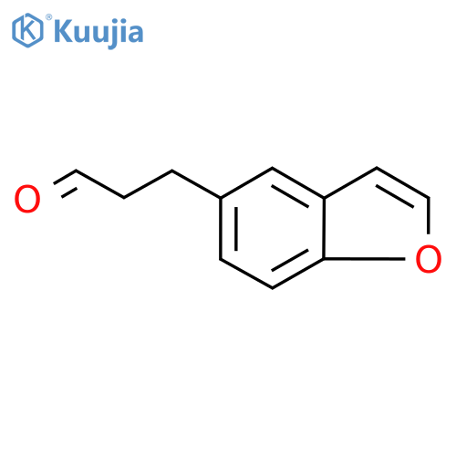 3-(1-benzofuran-5-yl)propanal structure