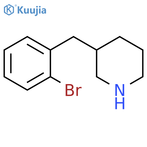 3-[(2-bromophenyl)methyl]piperidine structure