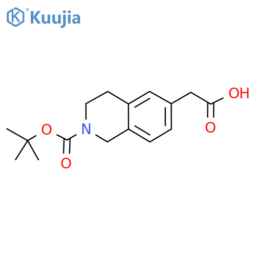 2-{2-(tert-butoxy)carbonyl-1,2,3,4-tetrahydroisoquinolin-6-yl}acetic acid structure