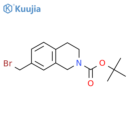 tert-butyl 7-(bromomethyl)-1,2,3,4-tetrahydroisoquinoline-2-carboxylate structure