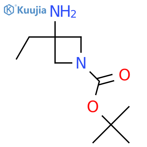 Tert-butyl 3-amino-3-ethylazetidine-1-carboxylate structure