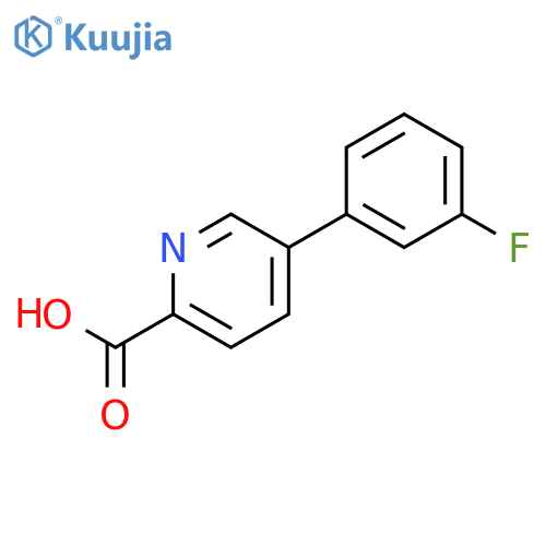 5-(3-Fluorophenyl)picolinic acid structure