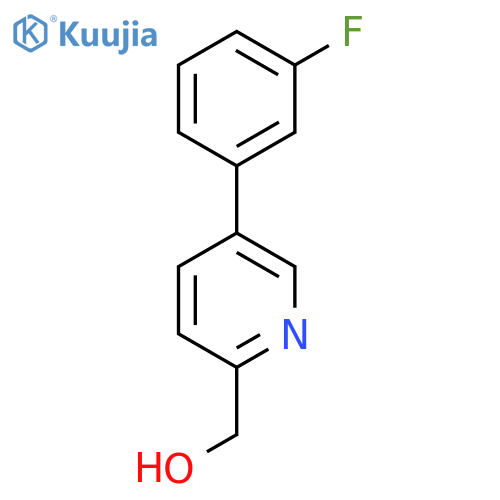 5-(3-Fluorophenyl)pyridine-2-methanol structure