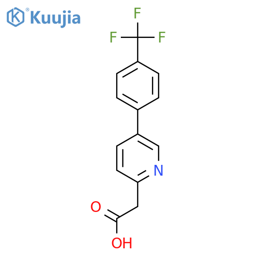 5-(4-(Trifluoromethyl)phenyl)pyridine-2-acetic acid structure