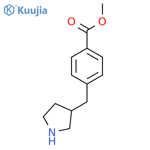 methyl 4-(pyrrolidin-3-yl)methylbenzoate structure