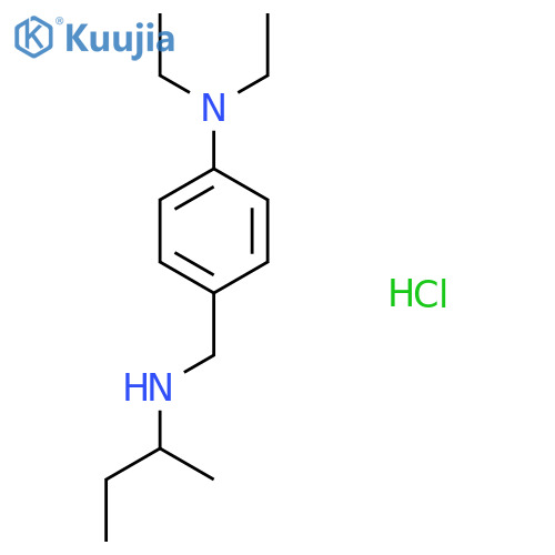 4-[(butan-2-ylamino)methyl]-N,N-diethylaniline:hydrochloride structure