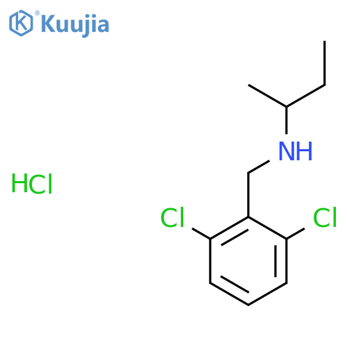 (Butan-2-yl)[(2,6-dichlorophenyl)methyl]amine hydrochloride structure