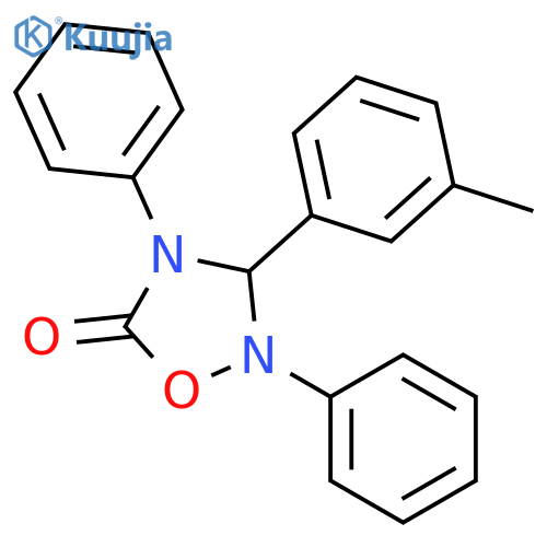 1,2,4-Oxadiazolidin-5-one, 3-(3-methylphenyl)-2,4-diphenyl- structure