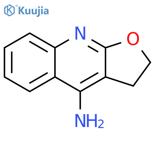 Furo[2,3-b]quinolin-4-amine, 2,3-dihydro- structure