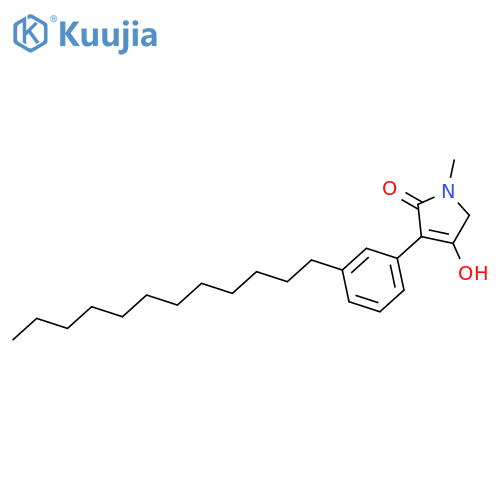 2H-Pyrrol-2-one, 3-(3-dodecylphenyl)-1,5-dihydro-4-hydroxy-1-methyl- structure