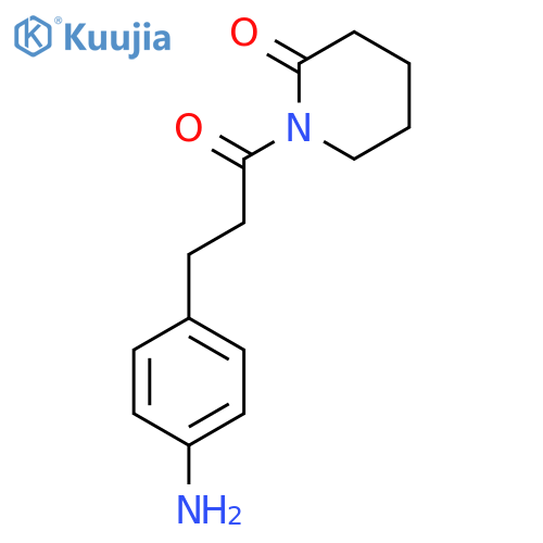 2-Piperidinone, 1-[3-(4-aminophenyl)-1-oxopropyl]- structure
