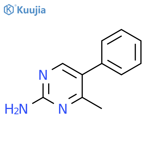 4-methyl-5-phenylpyrimidin-2-amine structure