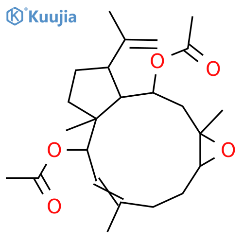 7,8-Epoxy-3,18-dolabelladiene-2,10-diol; (2α,3E,7α,8β,10α)-form, Di-Ac structure
