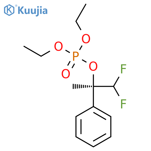 1,1-Difluoro-2-phenylpropan-2-yl diethyl phosphate structure