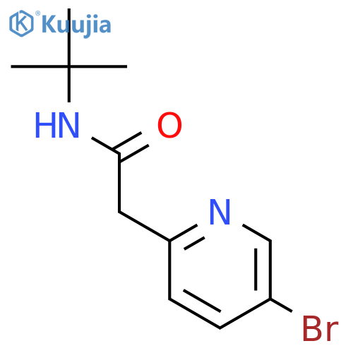 N-t-Butyl 2-(5-bromopyridin-2-yl)acetamide structure