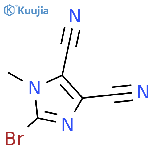 2-Bromo-1-methyl-1H-imidazole-4,5-dicarbonitrile structure