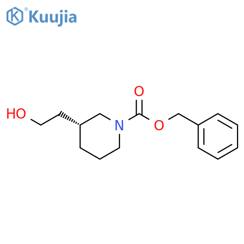 benzyl (3R)-3-(2-hydroxyethyl)piperidine-1-carboxylate structure