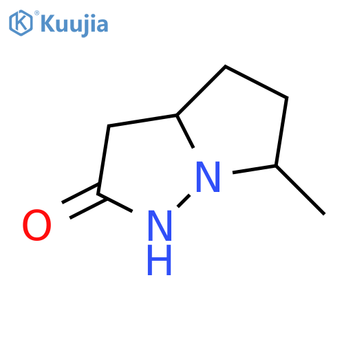 tetrahydro-6-methyl-1H-Pyrrolo[1,2-b]pyrazol-2(3H)-one structure
