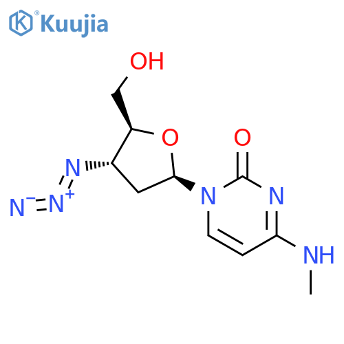 Cytidine,3'-azido-2',3'-dideoxy-N-methyl- (9CI) structure