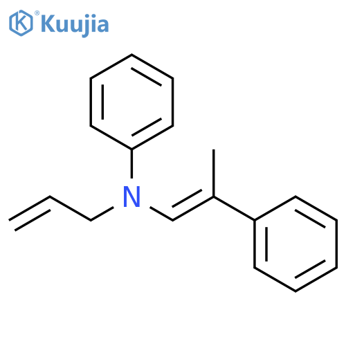 Benzenamine, N-[(1E)-2-phenyl-1-propen-1-yl]-N-2-propen-1-yl- structure