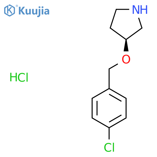 (S)-3-(4-Chloro-benzyloxy)-pyrrolidine hydrochloride structure