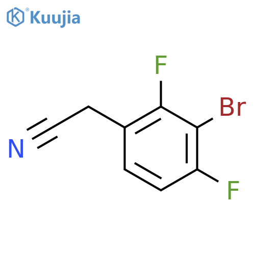 2-(3-Bromo-2,4-difluorophenyl)acetonitrile structure