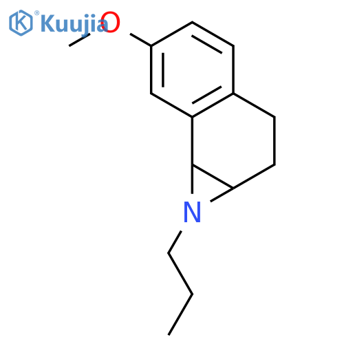 1H-Naphth[1,2-b]azirine, 1a,2,3,7b-tetrahydro-6-methoxy-1-propyl- structure