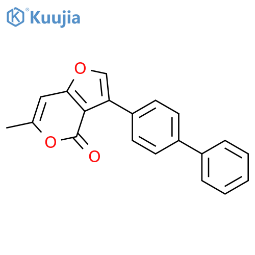 4H-Furo[3,2-c]pyran-4-one, 3-[1,1'-biphenyl]-4-yl-6-methyl- structure