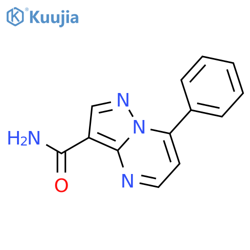Pyrazolo[1,5-a]pyrimidine-3-carboxamide, 7-phenyl- structure